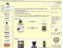 Tablet Screenshot of kaffeemaschinen-ersatzteile.de